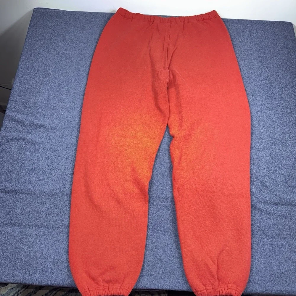 Vintage Russell Athletic Sweatpants Red Fleece Joggers Mens Large Y2K Made USA